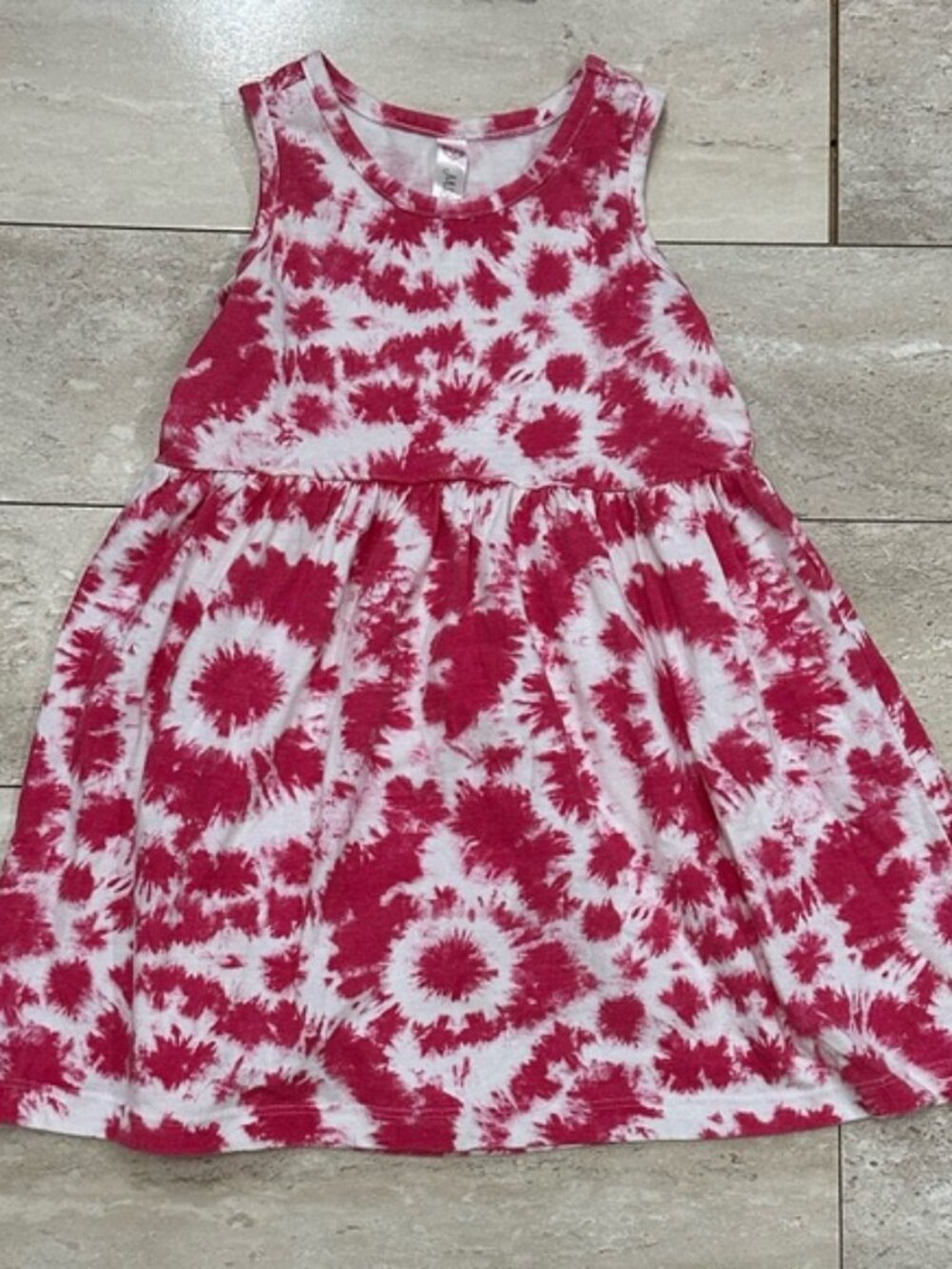 Girls Pink Tie Dye Sundress 4T